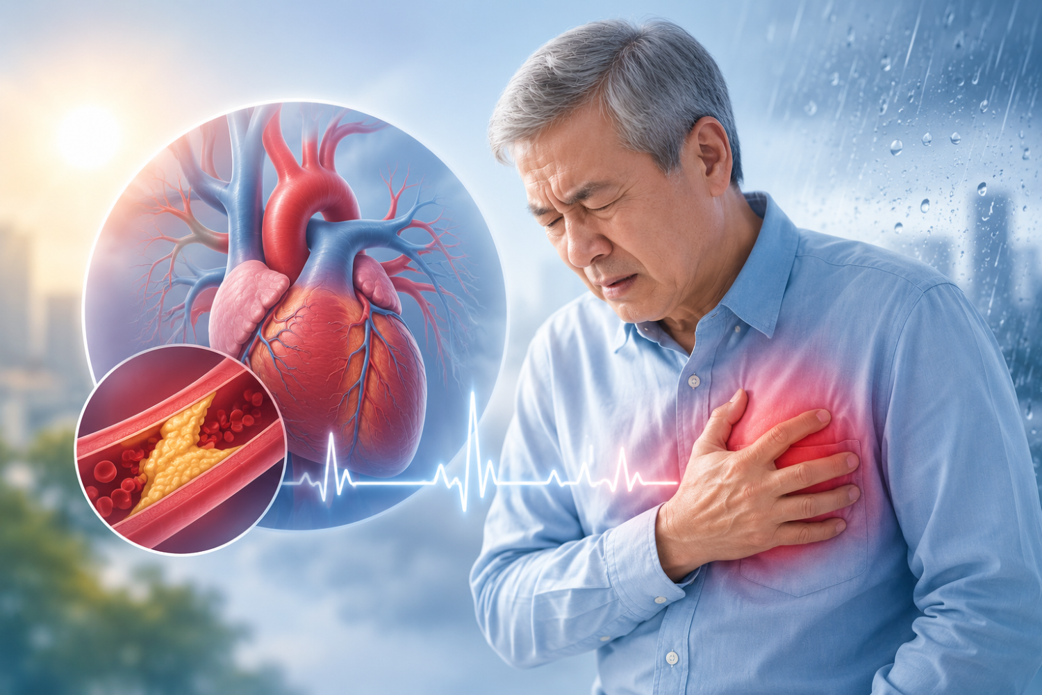 Nắng mưa thất thường: Cảnh báo nguy cơ đột quỵ và bệnh tim mạch